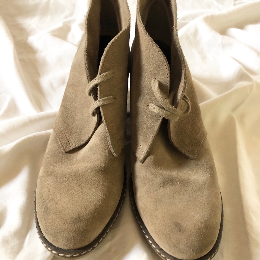 J.Crew MacAlister Tan Suede Wedge Boots - Picture 3 of 7